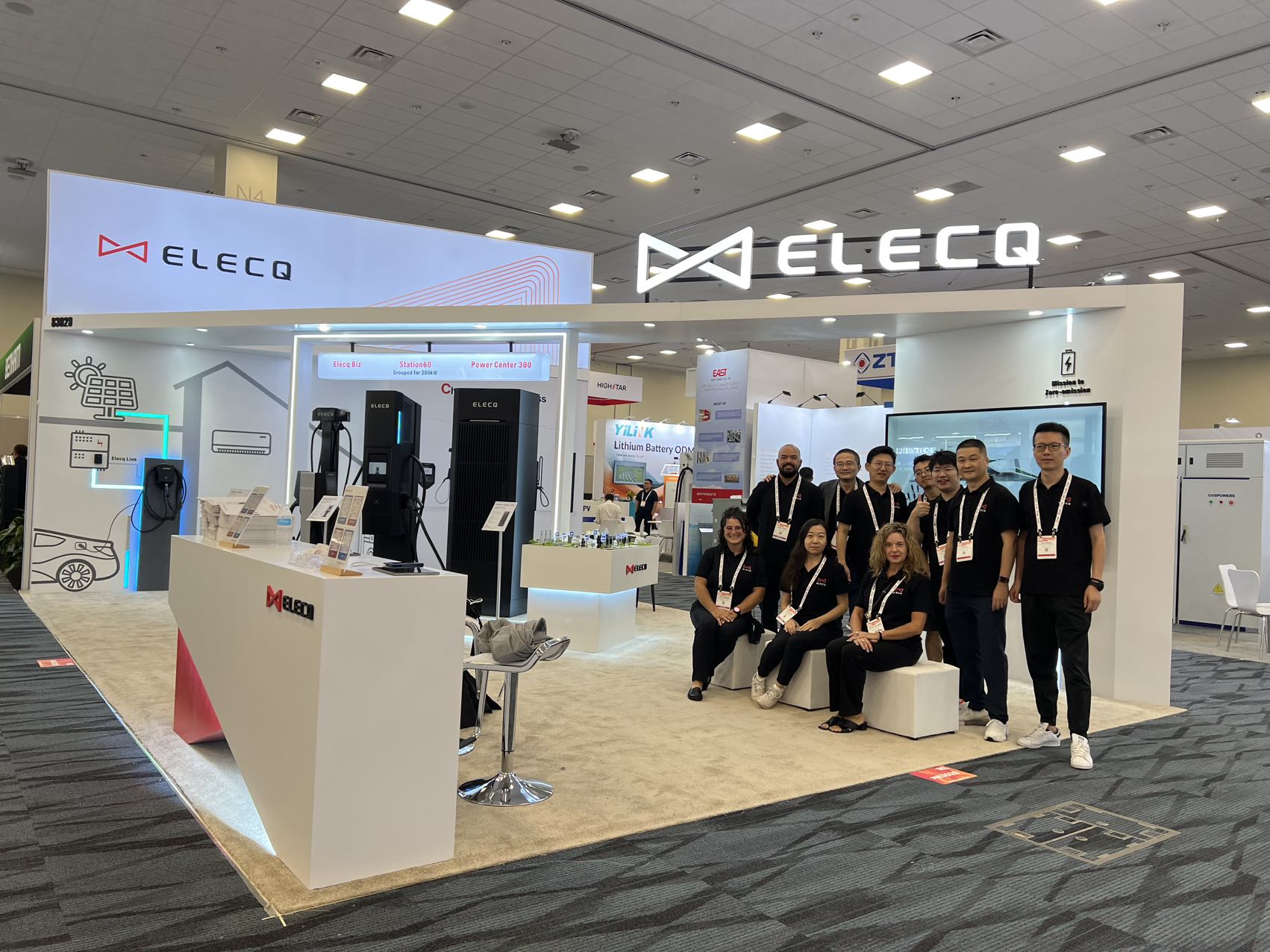 ELECQ Unveils Smart Charging Solutions at RE+ 2024